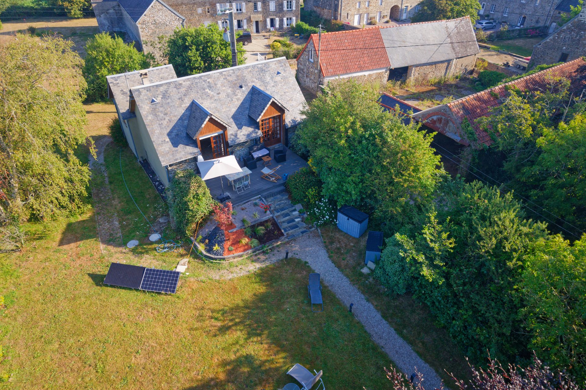 Vue drone maison